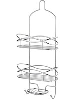 ITY INTERNATIONAL Bathroom Hanging Shower Caddy Organizer, Chrome