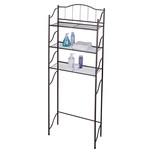 ITY INTERNATIONAL 3-Shelf Over-The-Toilet Space Saver, Black