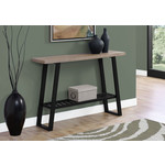 TABLE D'APPOINT - 48"L /TAUPE FONCE/CONSOLE D'ENTRÉE NOIR