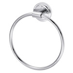 ITY INTERNATIONAL HEAVY SILVER MATTE ROUND TOWEL RING