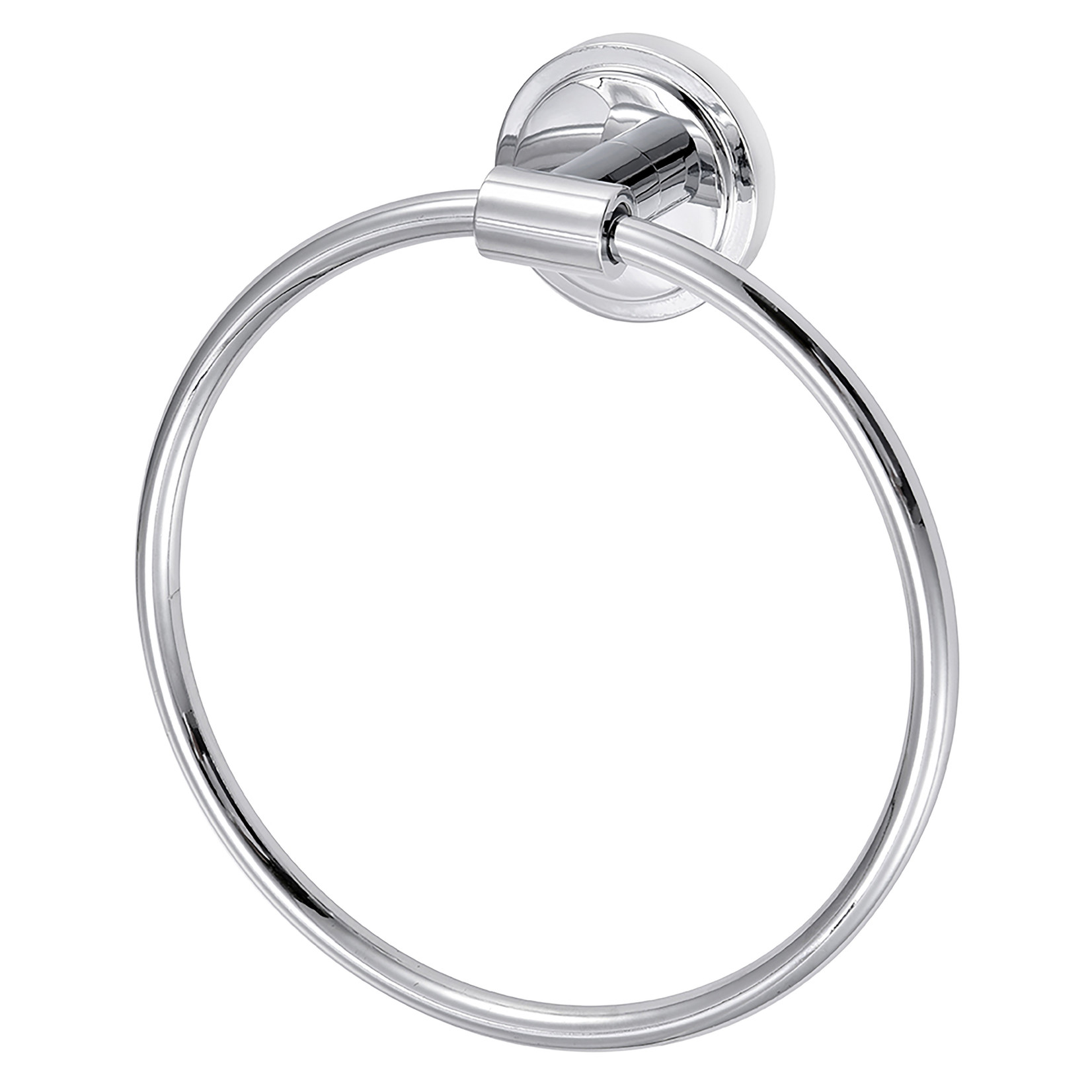 ITY INTERNATIONAL HEAVY SILVER MATTE ROUND TOWEL RING