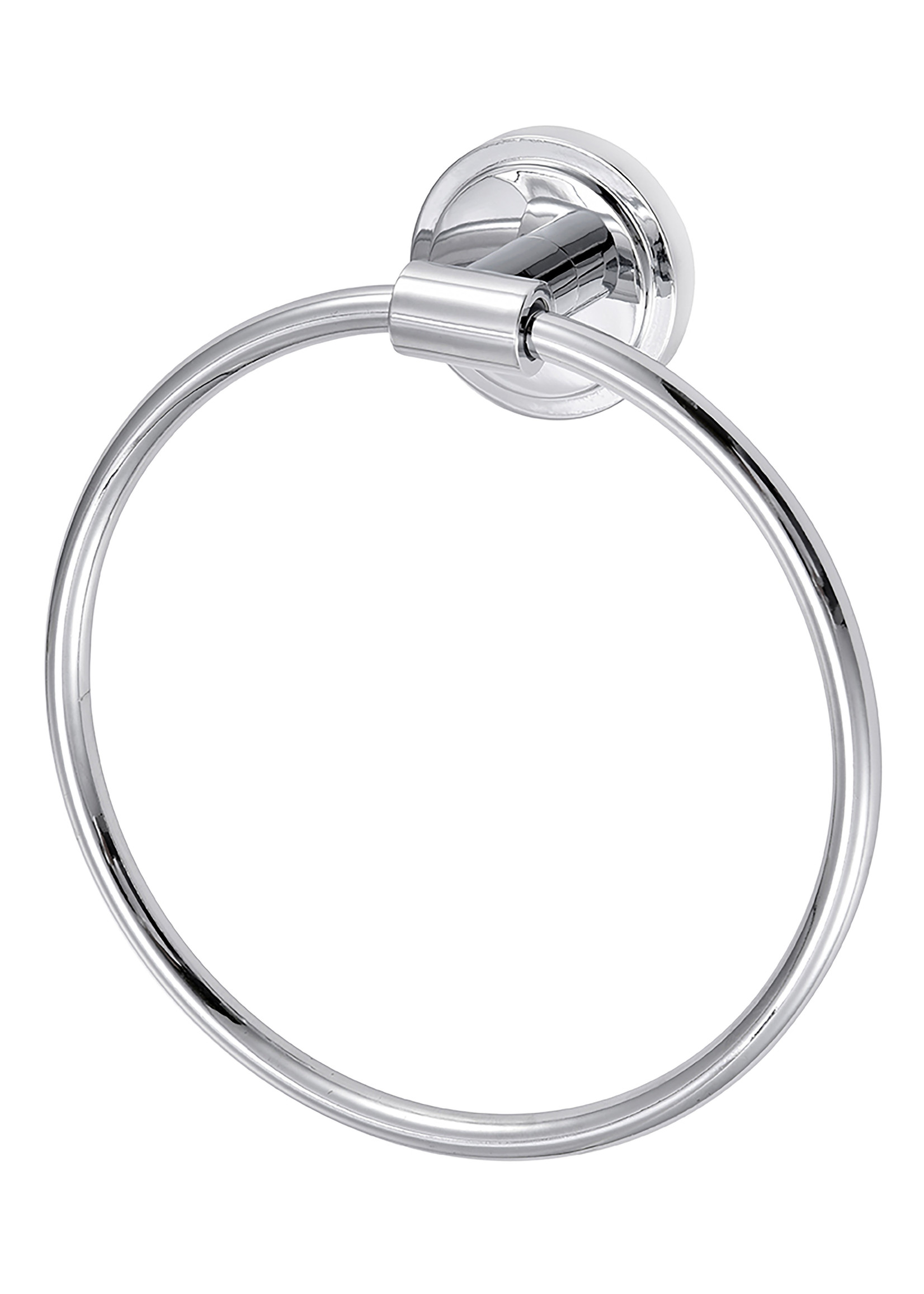 ITY INTERNATIONAL HEAVY SILVER MATTE ROUND TOWEL RING