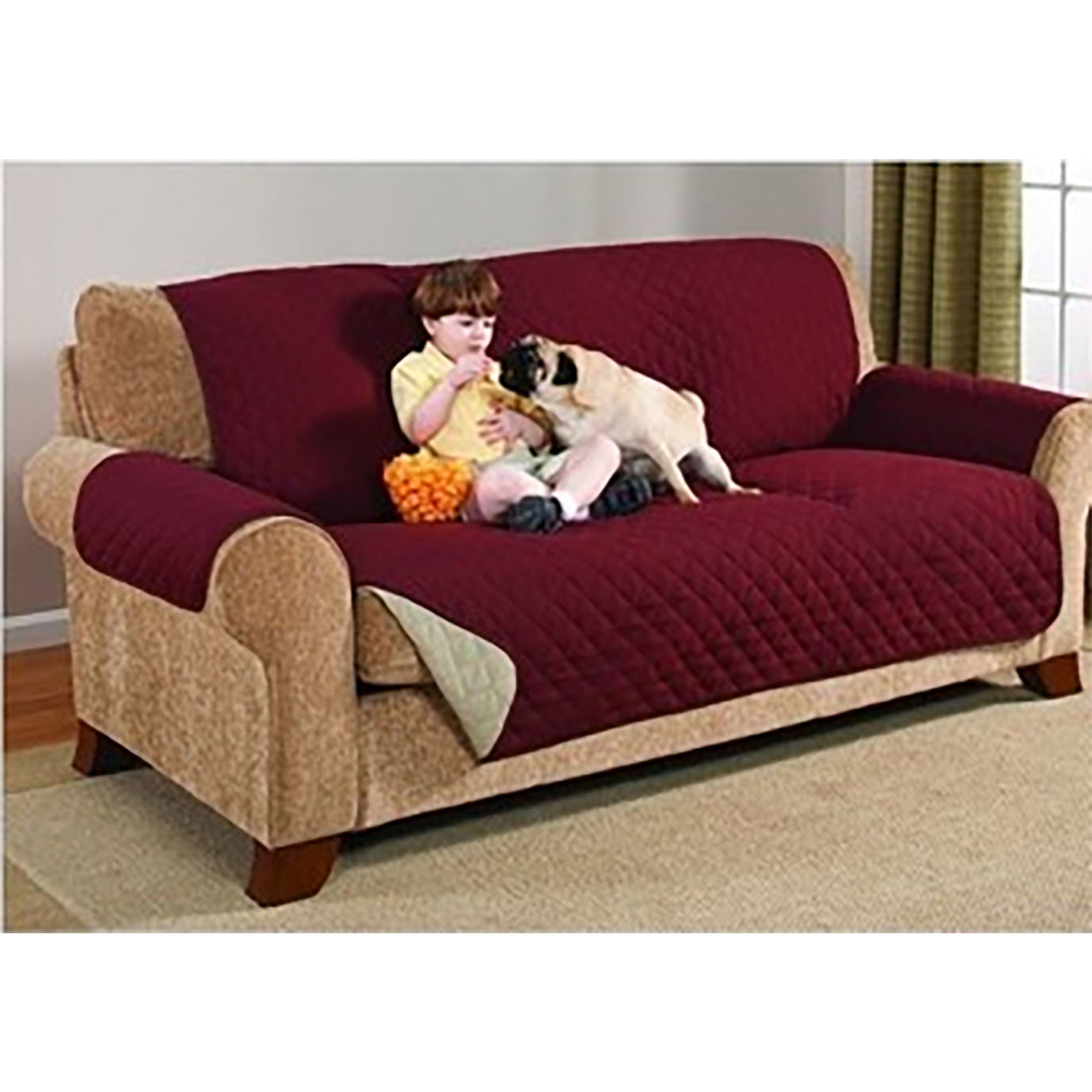 Sofa Cover Wine / Mocha