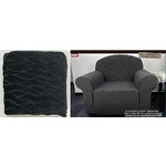 HOUSSE DE PROTECTION EXTENSIBLE POUR CANAPÉ SALON - 1 PLACE - GRIS