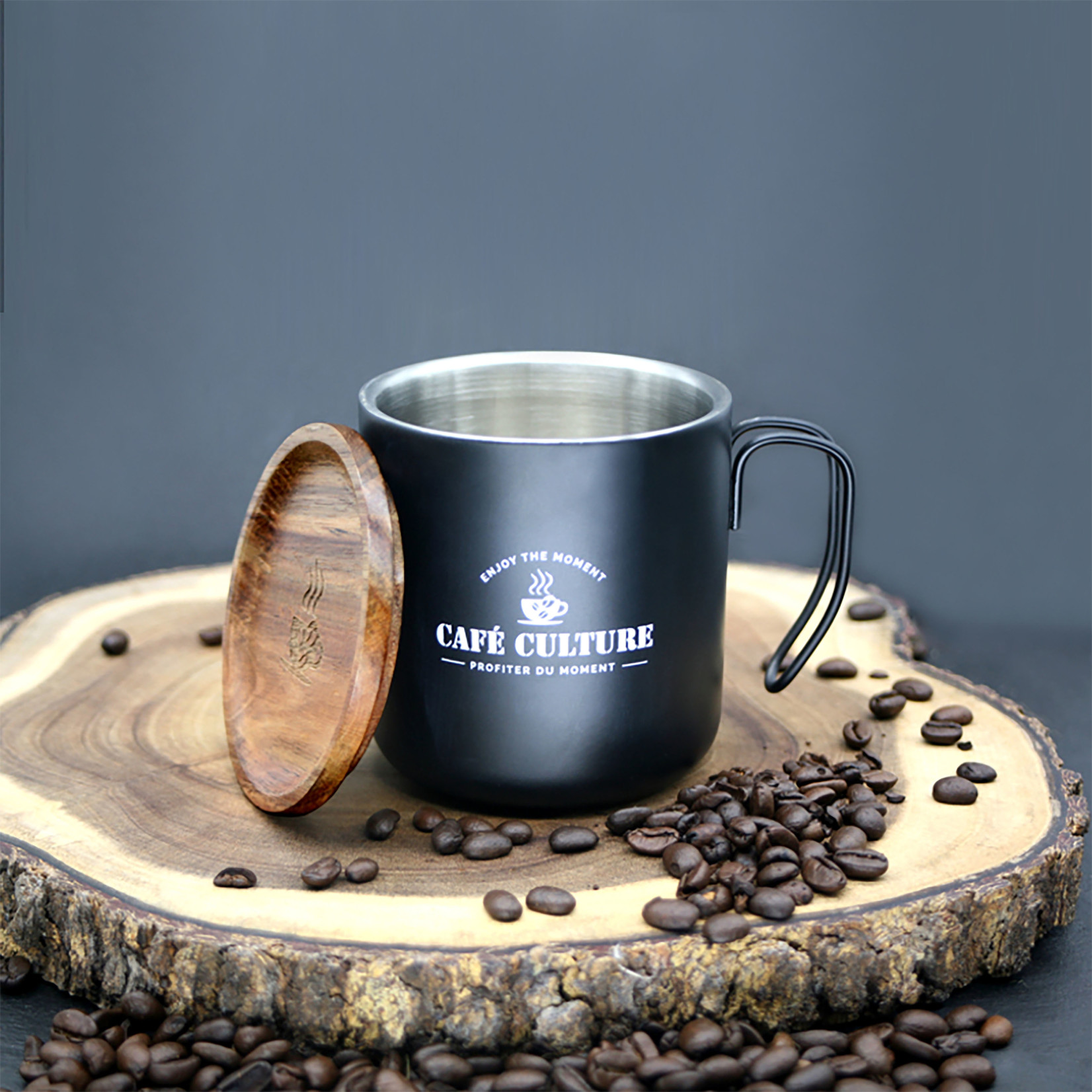 Danesco 450ml Double Walled Mugs Stainless Steel
