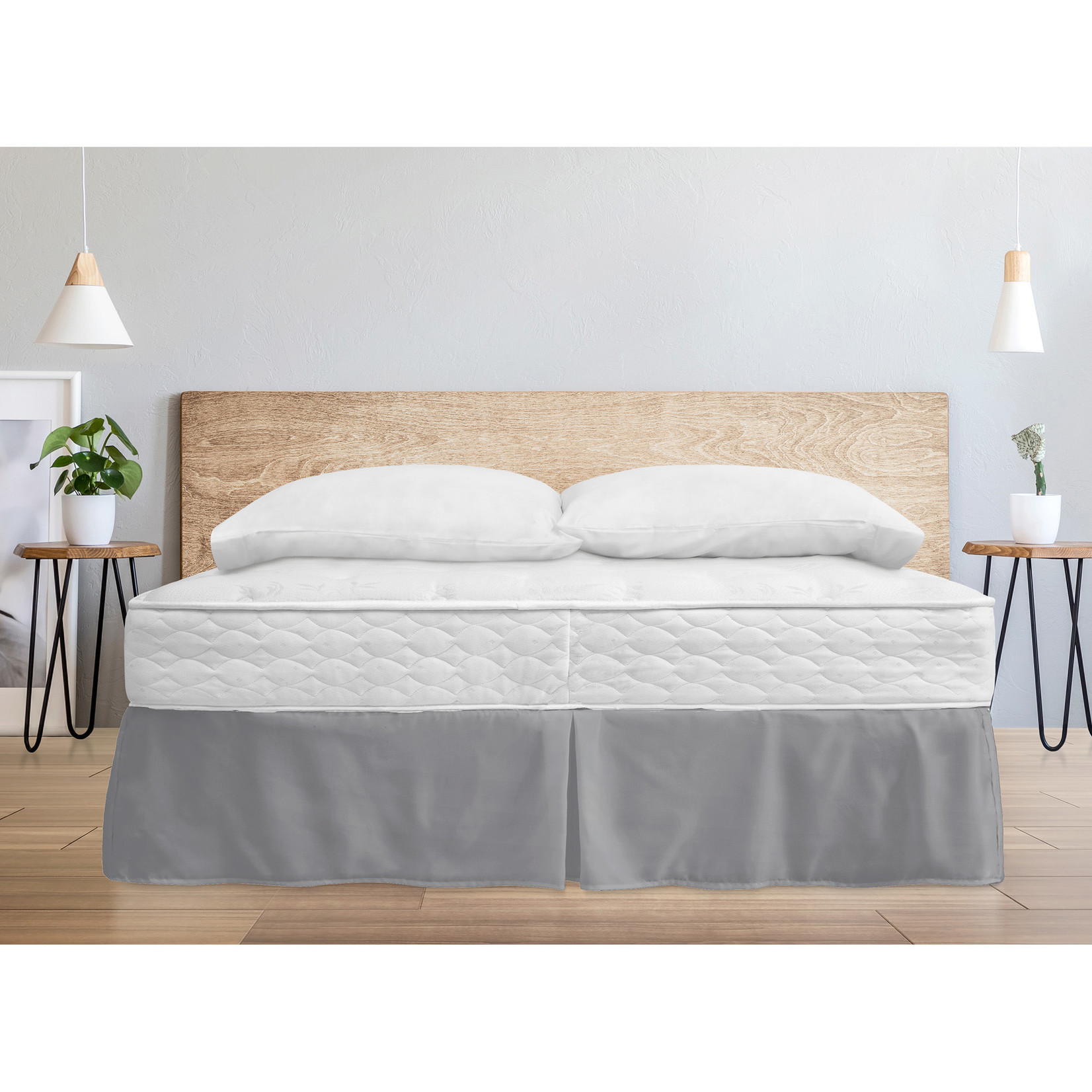 Jupe de Lit, 14", Gris