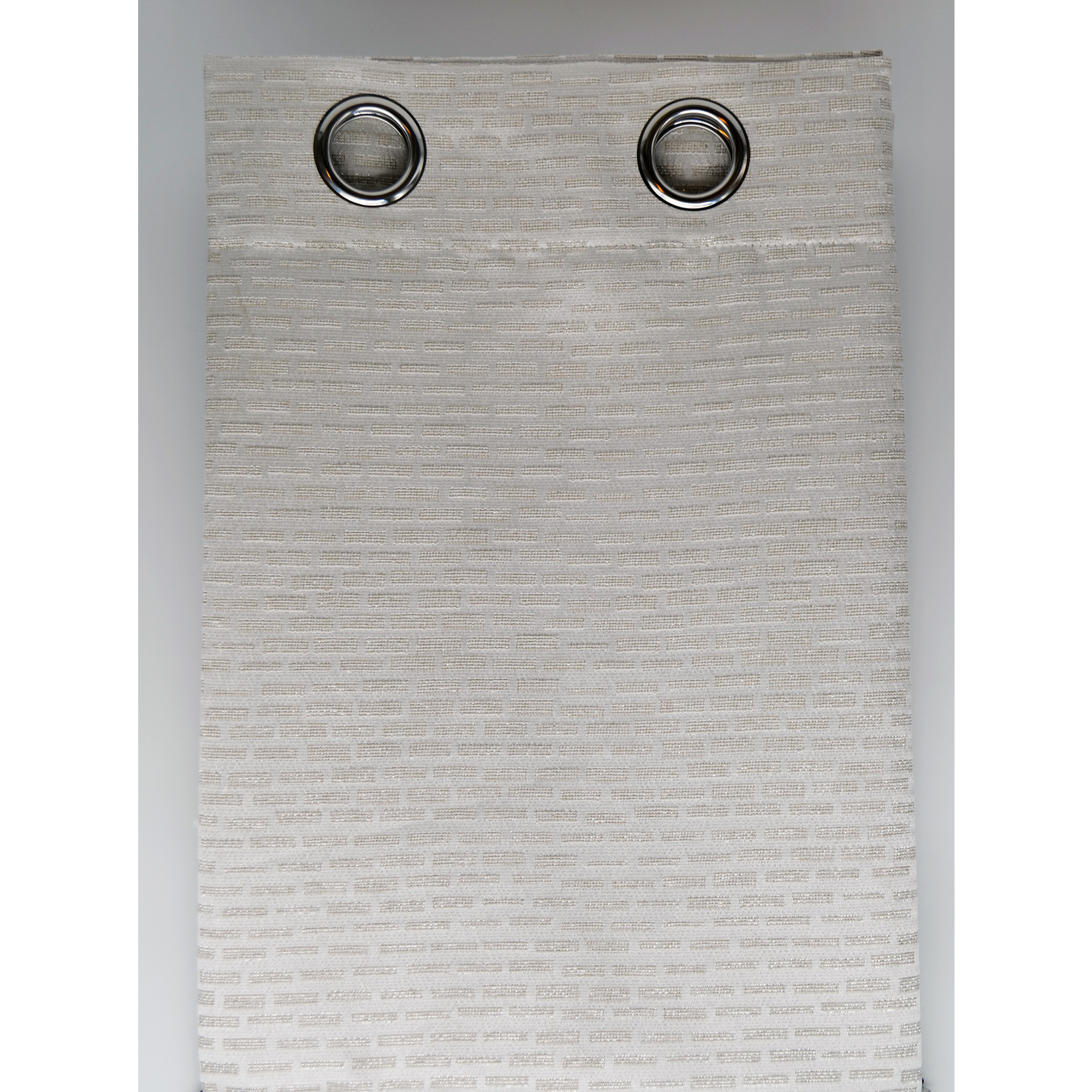 JACQ GROMMET PANEL (54x95") - TAUPE/GLITTER