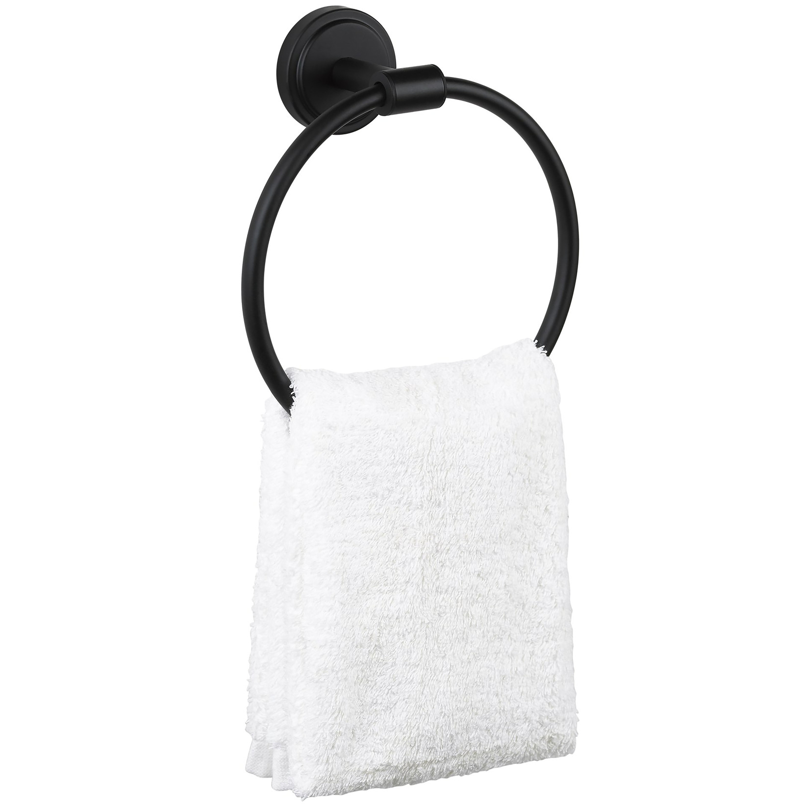 ITY INTERNATIONAL PORTE SERVIETTES ROND NOIR LOURD