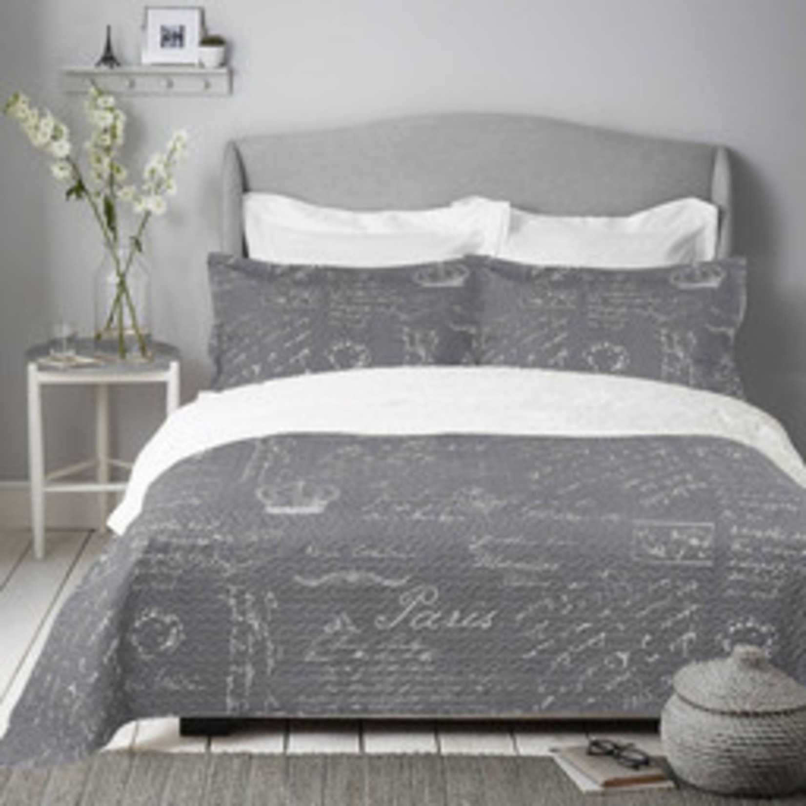 ENSEMBLE DE COURTEPOINTE EN MICROFIBRE 2 MORCEAUX, LIT SIMPLE