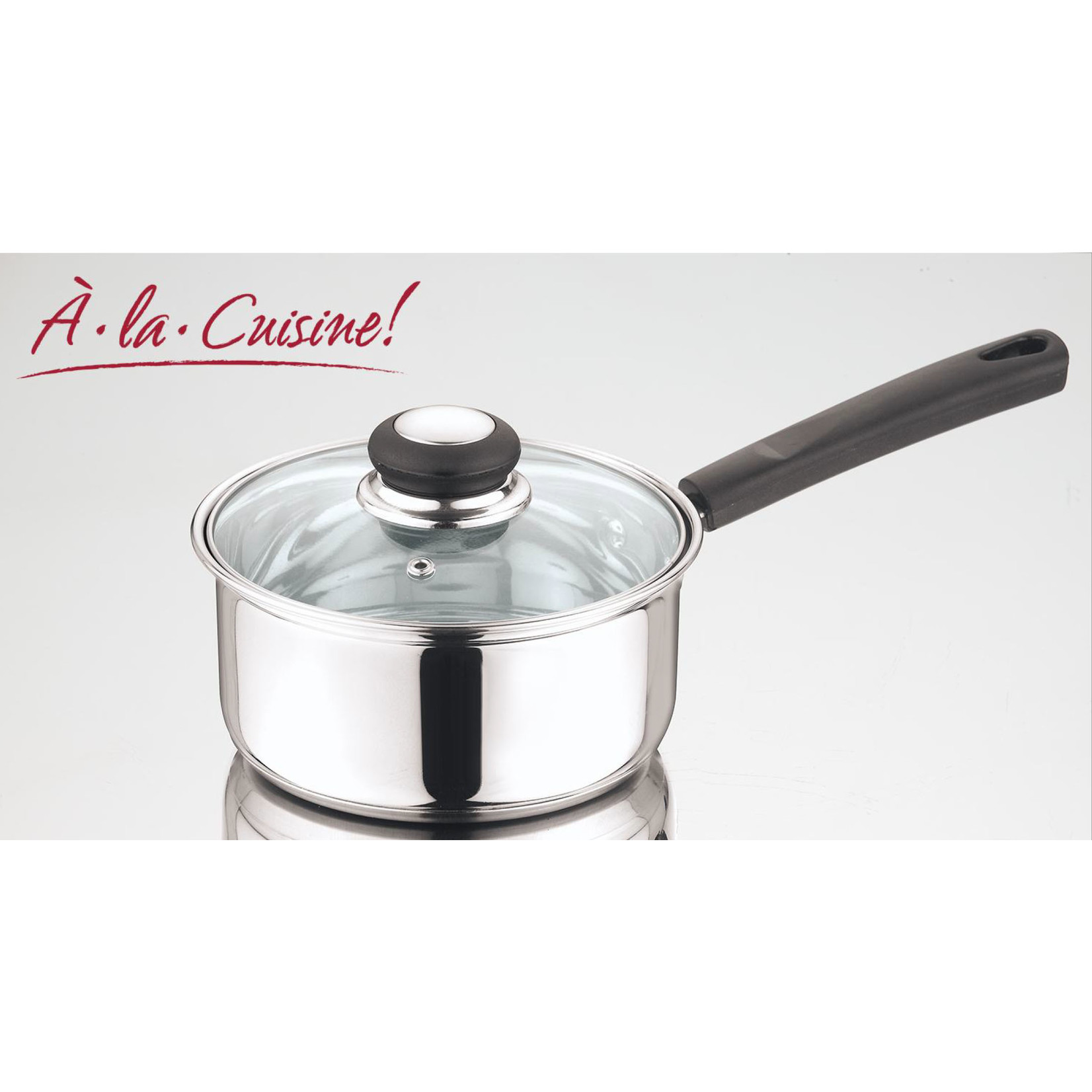 Chaudron en Acier Inoxydable avec Couvercle - 14cm