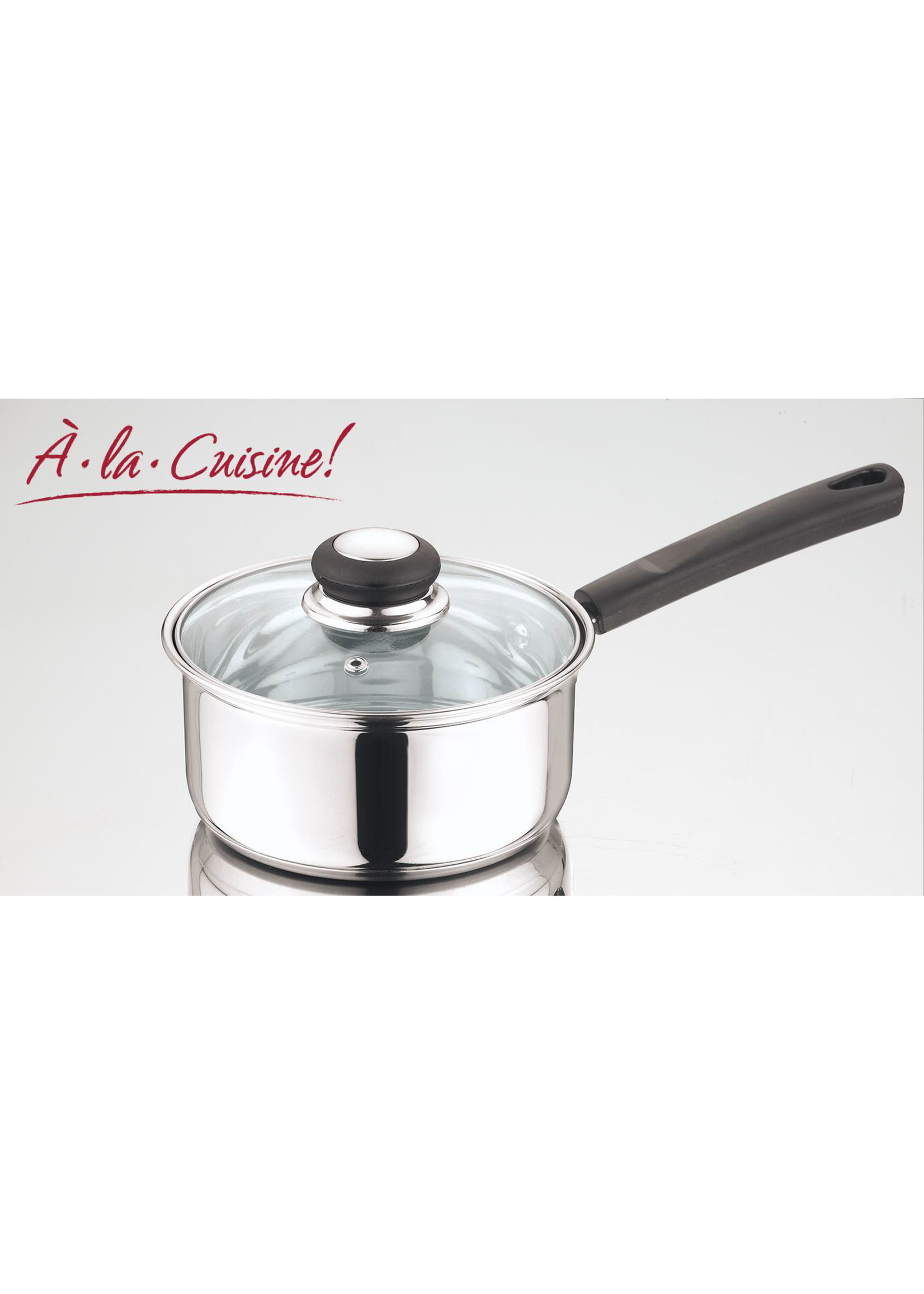 14cm  Stainless Saucepan with Glass Lid