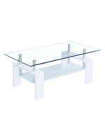 TABLE BASSE MODERNE - BLANC