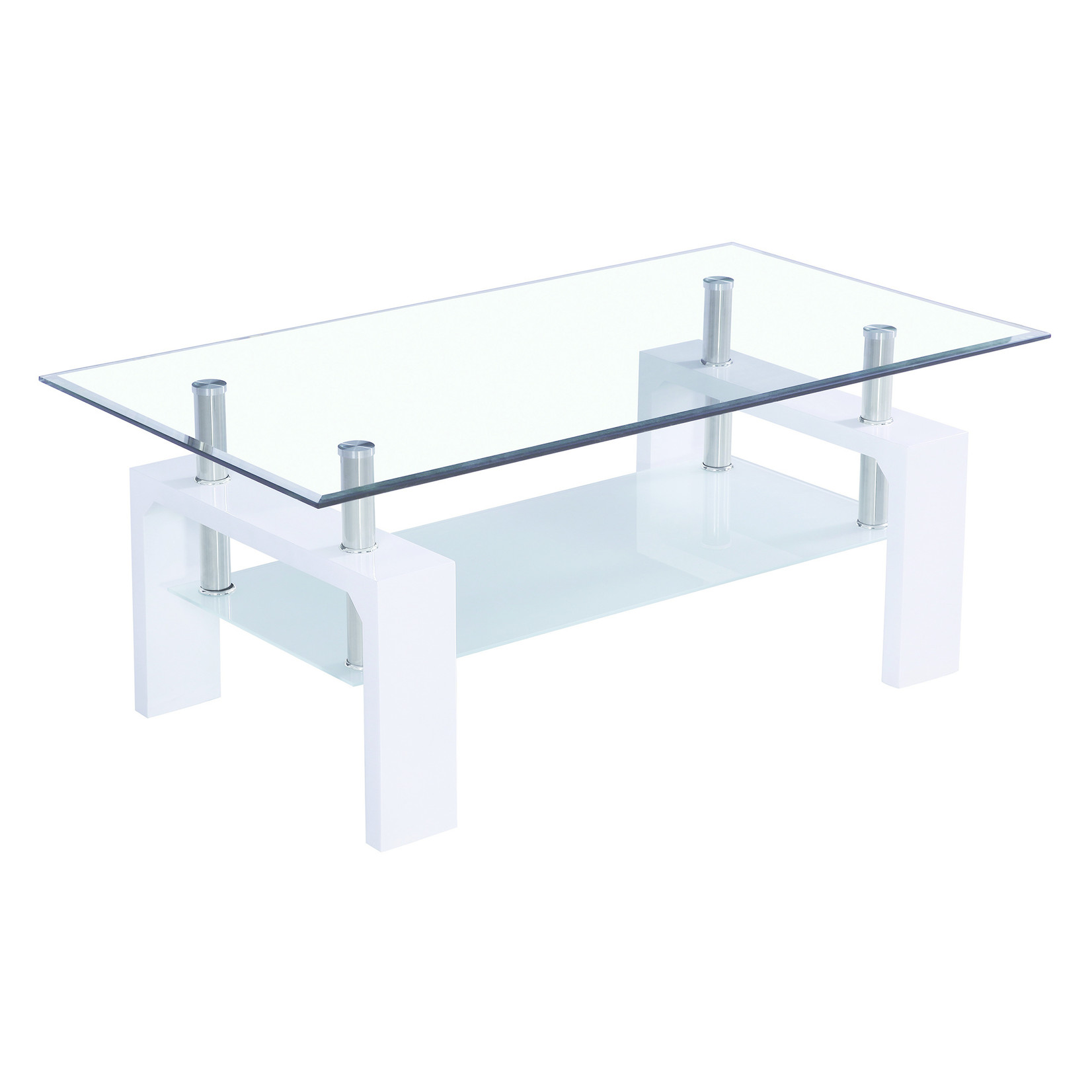 TABLE BASSE MODERNE - BLANC
