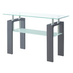 TABLE CONSOLE EN VERRE - BLACK