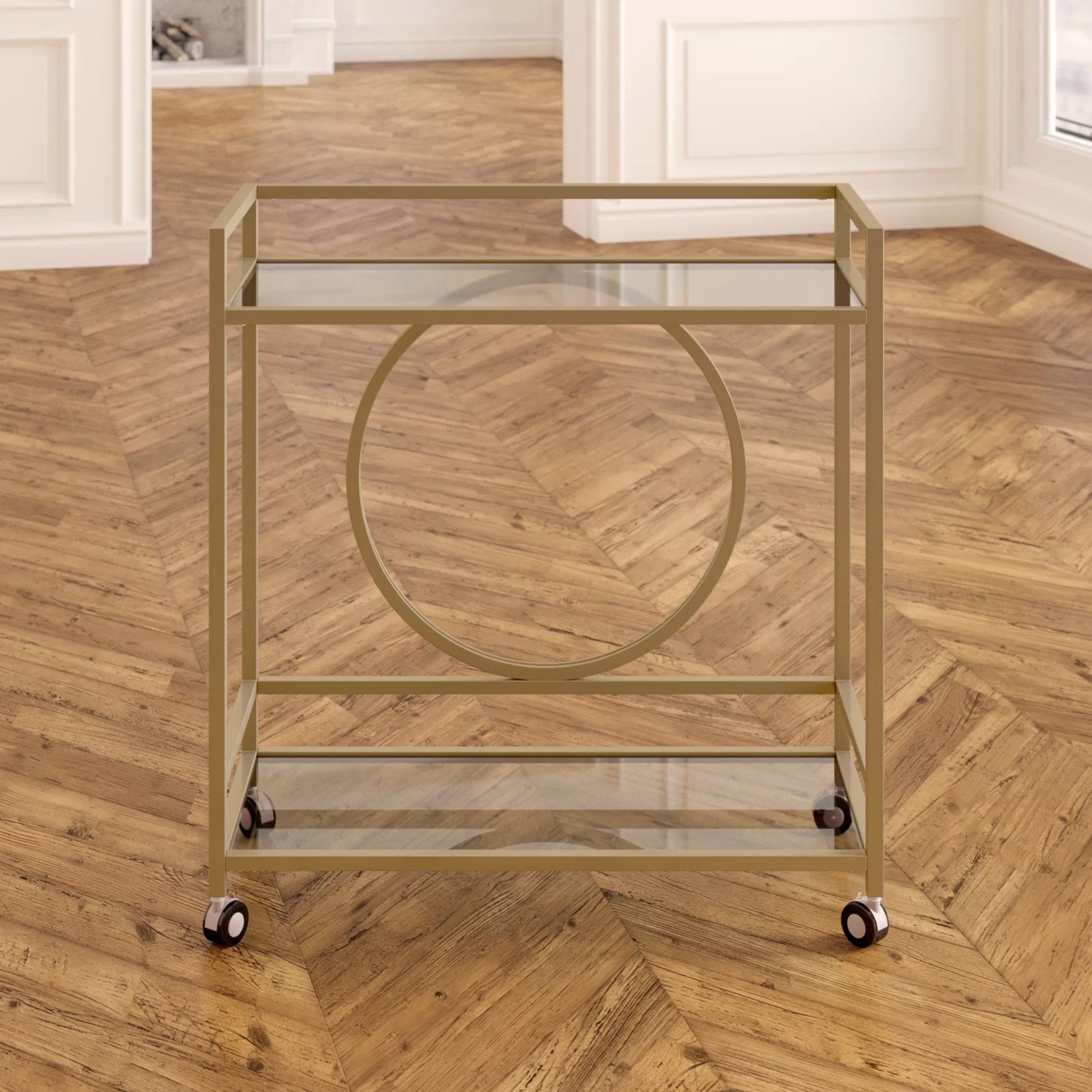 BAR CONSOLE, FINITION DORÉE