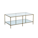 TABLE BASSE EN VERRE 2 NIVEAUX