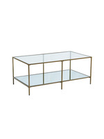 TABLE BASSE EN VERRE 2 NIVEAUX