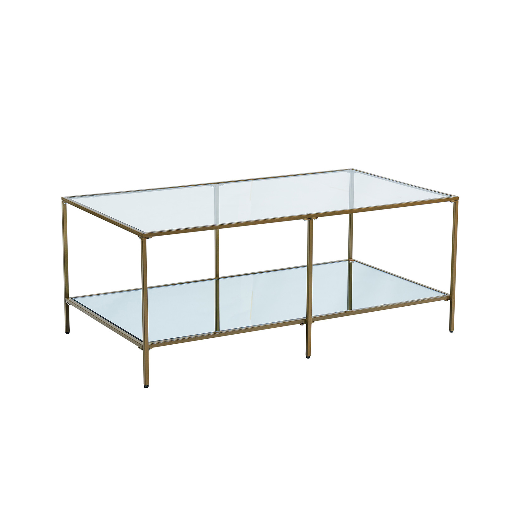TABLE BASSE EN VERRE 2 NIVEAUX