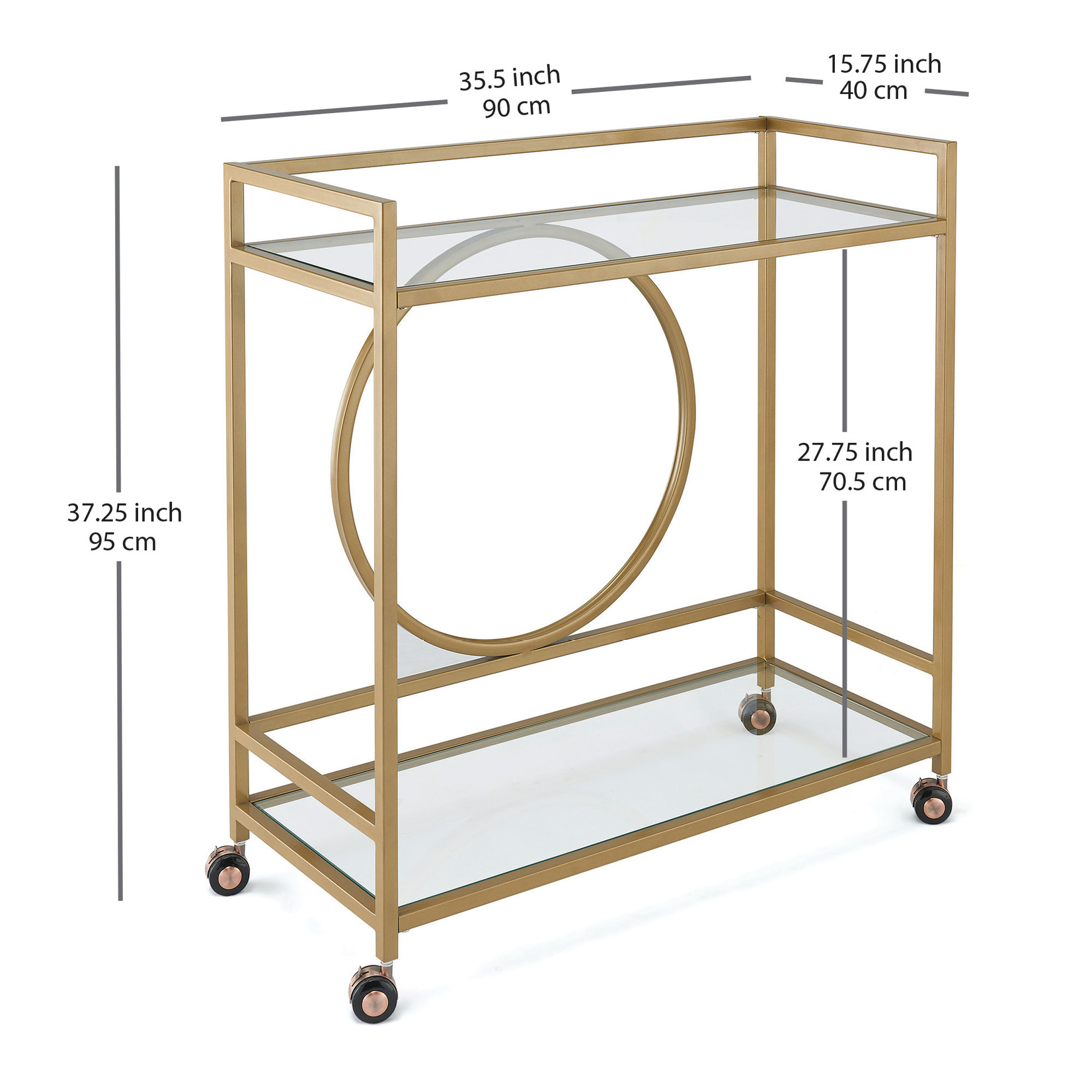 BAR CONSOLE, FINITION DORÉE