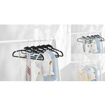5-PACK RUBBER HANGERS WITH ANTI SLIP RIDGES