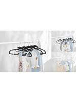 5-PACK RUBBER HANGERS WITH ANTI SLIP RIDGES