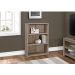 Étagère 36"H avec 3 tablettes, Taupe Fonce