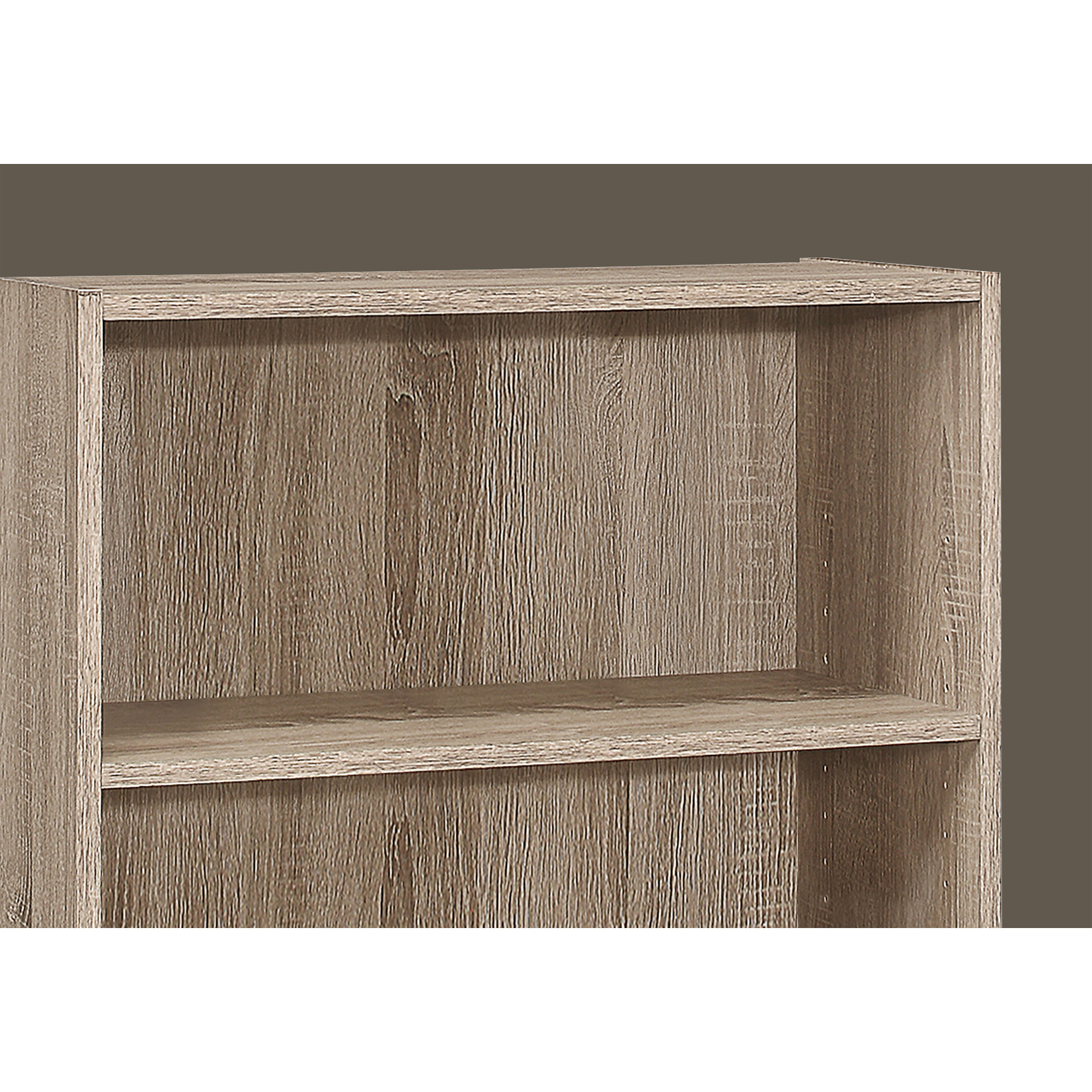 Étagère 36"H avec 3 tablettes, Taupe Fonce