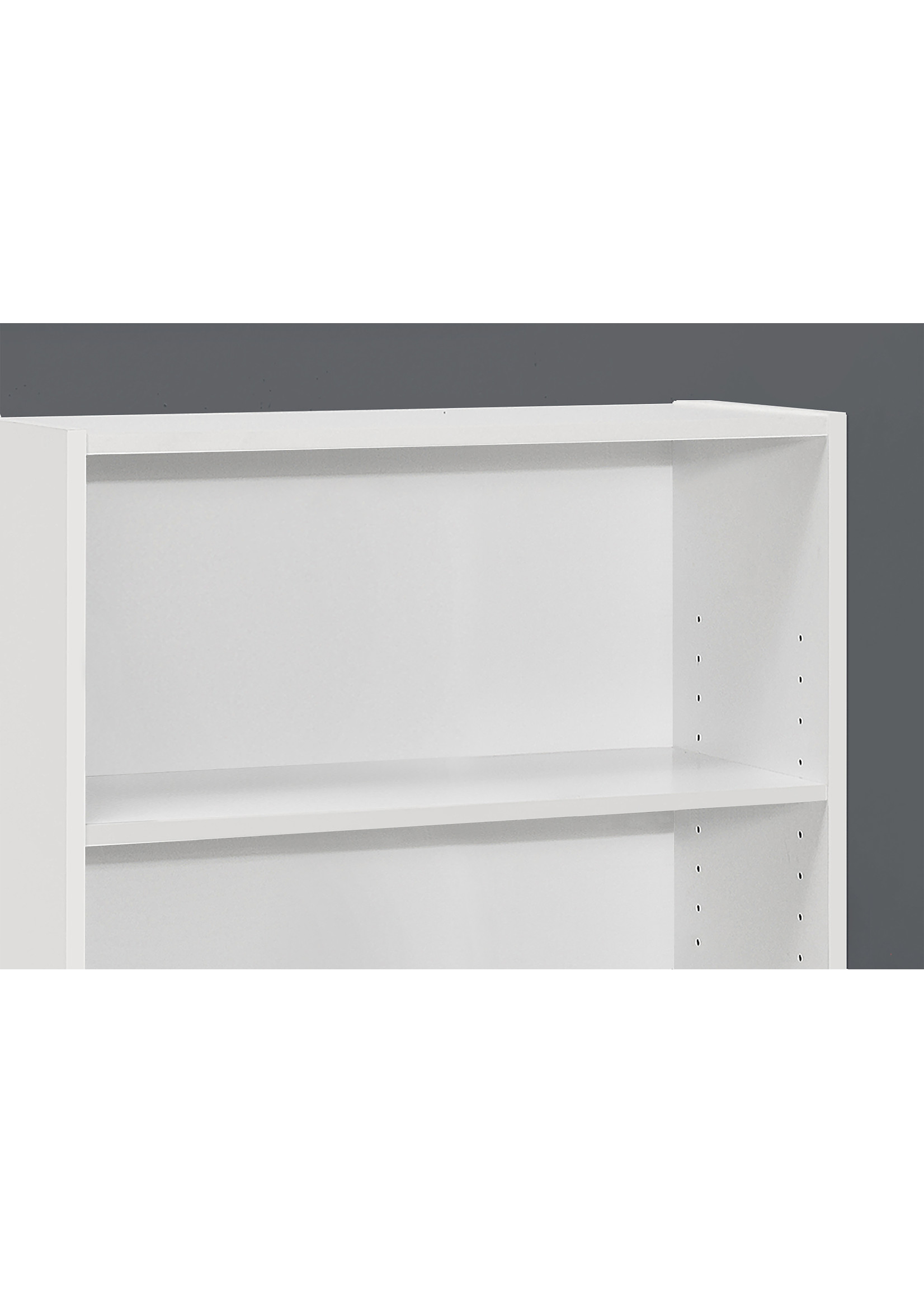 Étagère 36"H avec 3 tablettes, Blanc