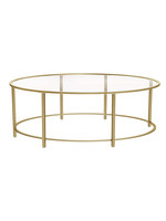 GOLD ROUND COCKTAIL TABLE