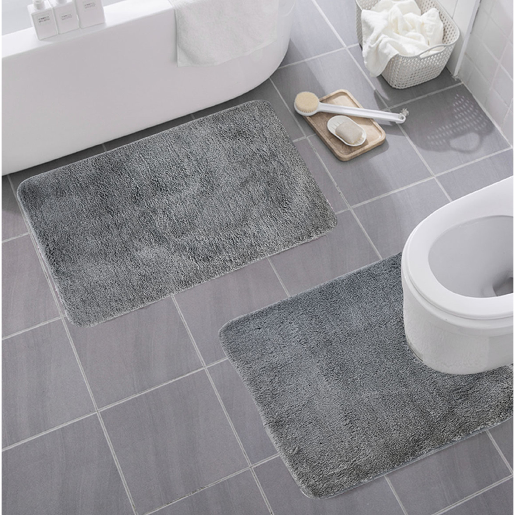 ASST BATHMAT SET 2PC 19X30