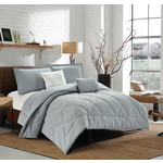 AMELIA 5pc Jacquard Comforter Set, Queen Size