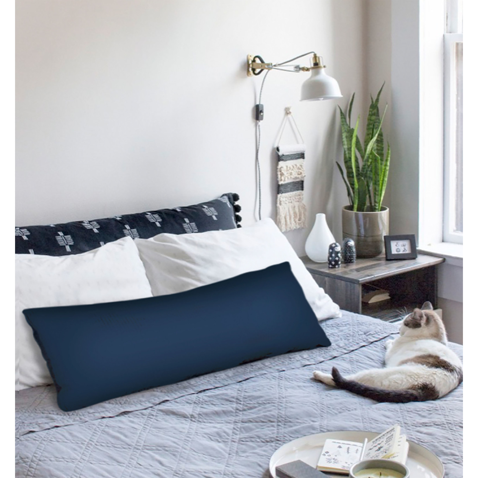 TAIE D'OREILLER DE CORPS  EN MICROFIBRE SOLIDE