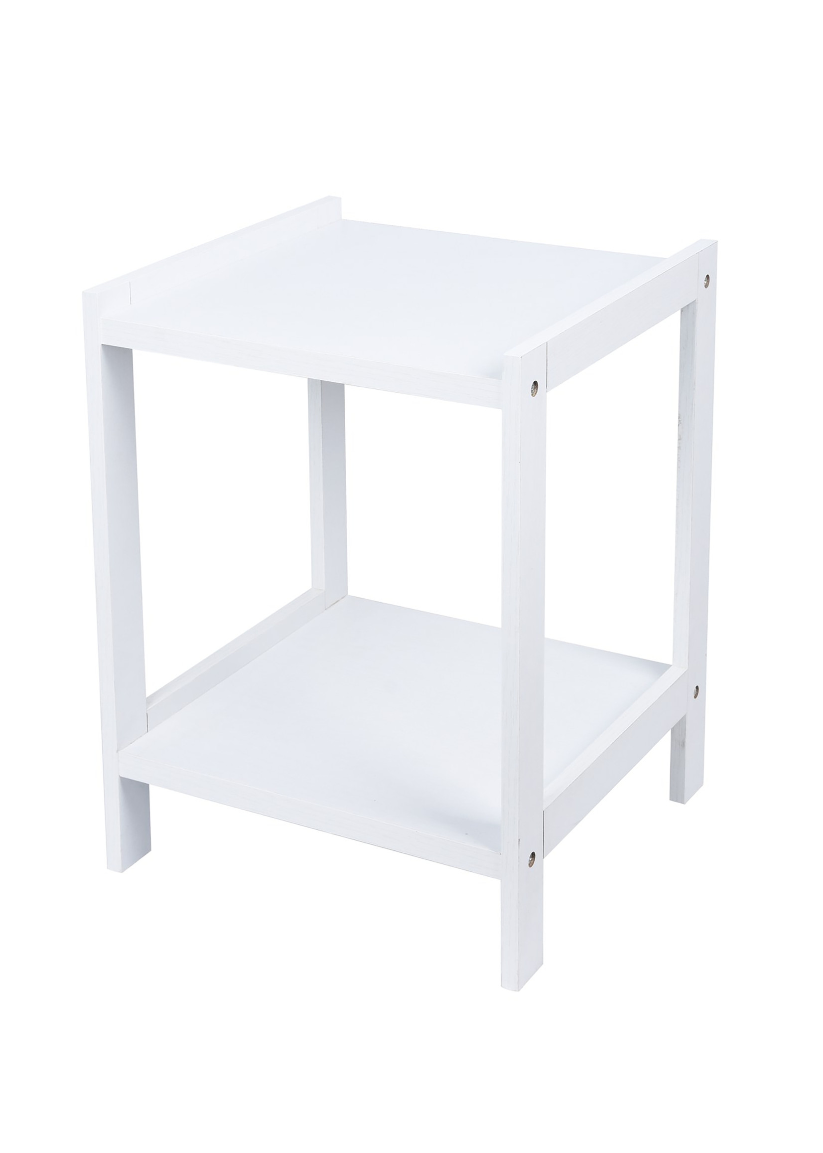 ITY INTERNATIONAL 2-Tier White MDF Table
