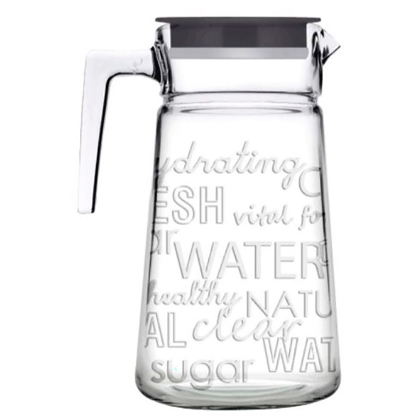 CITY POP CARAFE À EAU EN VERRE AVEC COUVERCLE