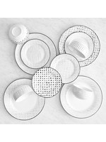 12PC Dinnerware Set, Sketch Black White