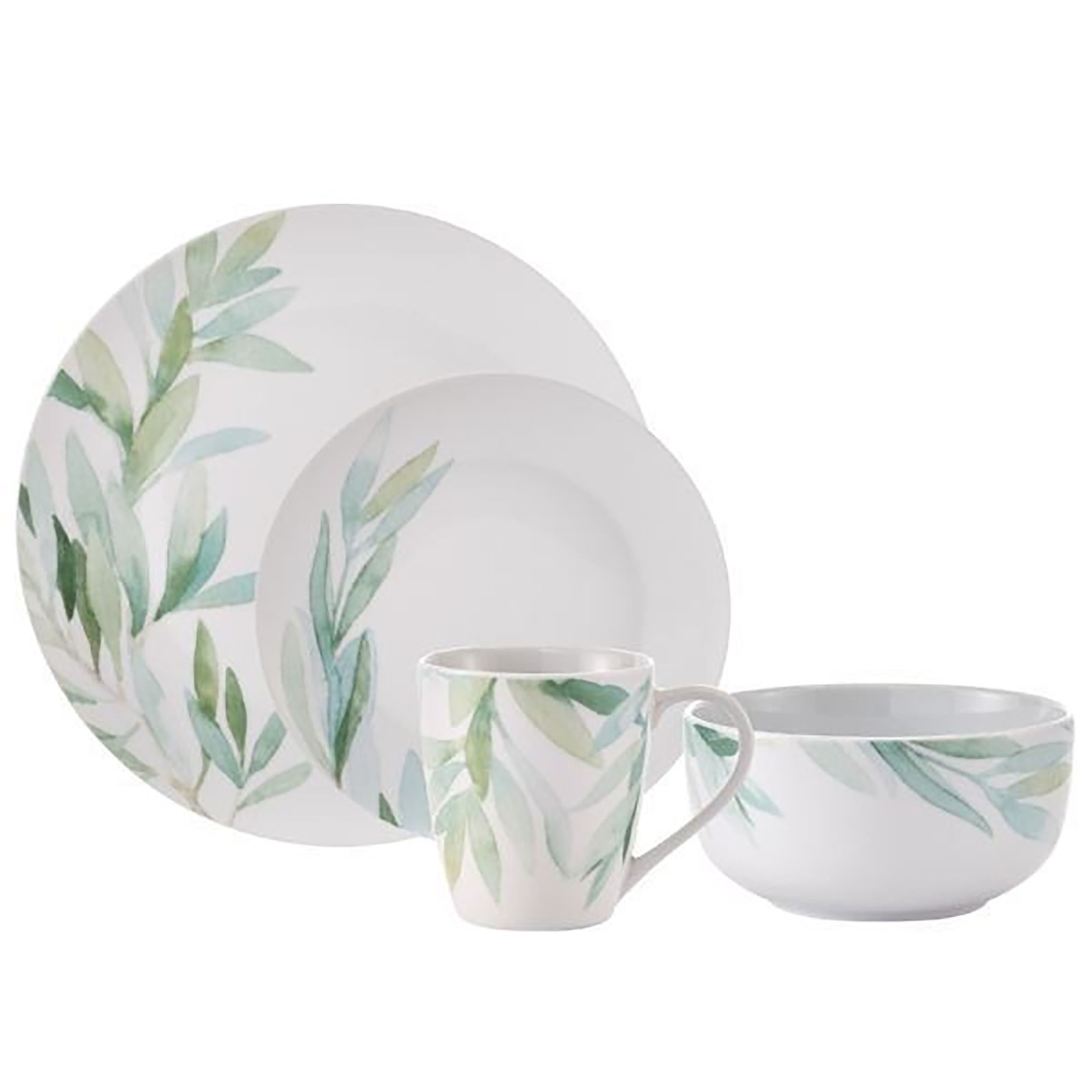 16PC DINNERSET PORCELAIN FOLIAGE