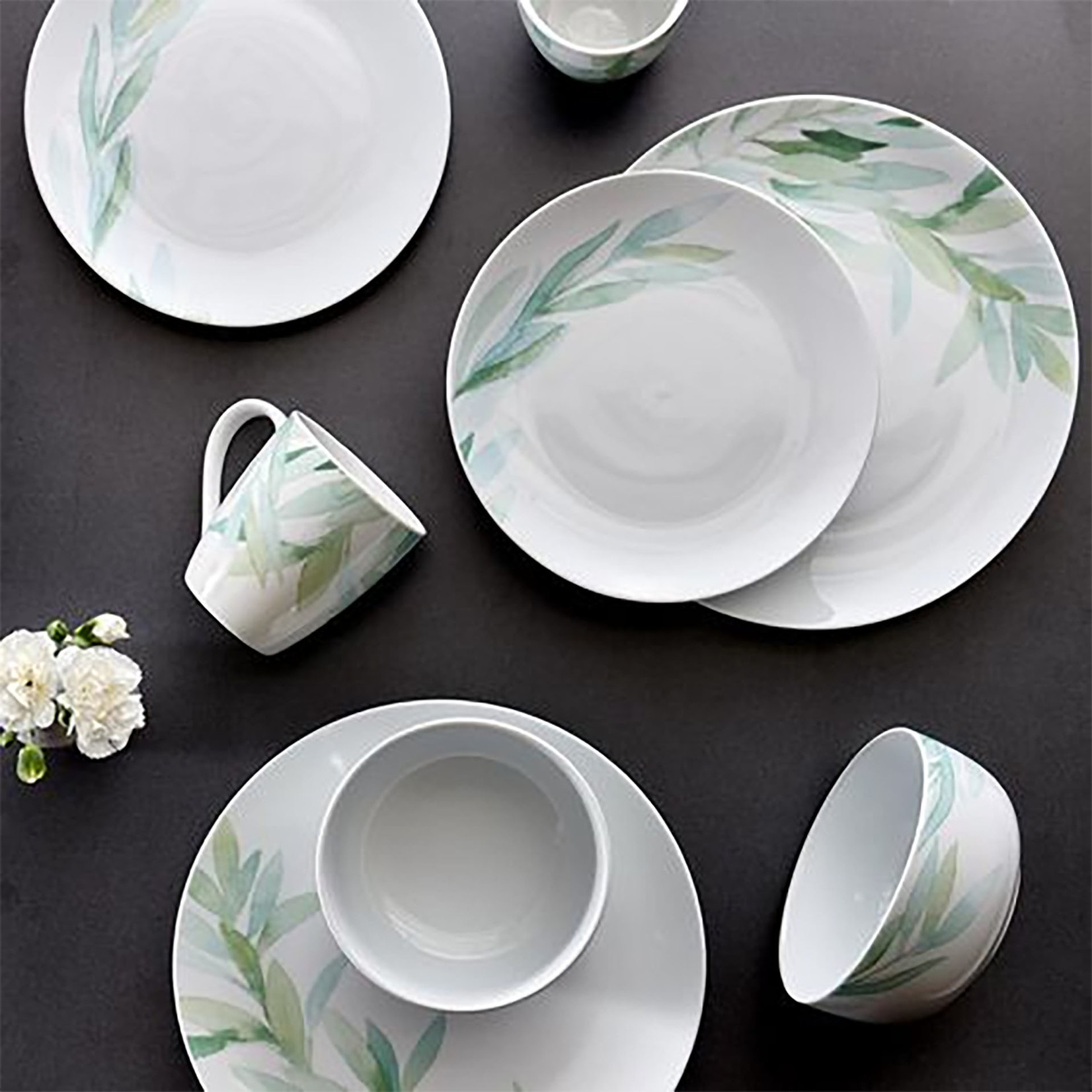16PC DINNERSET PORCELAIN FOLIAGE