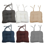 Coussins de Chaise en Aspect Suède Assortis 15x15po