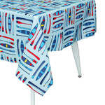 60x84po Nappe en Tissu Imprimée Texturée Pagaies & Canoes
