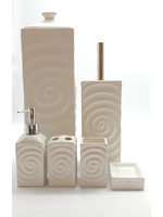 ITY INTERNATIONAL 6Pcs Elengant Ceramic Bathroom set