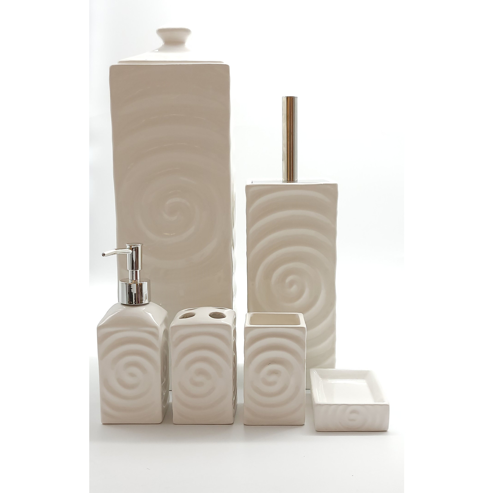 ITY INTERNATIONAL Ensemble de 6Pcs de Salle de Bain en Céramique