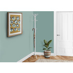 70" Coat Rack White Metal