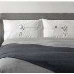 Pair His and Her Matching Pillowcases