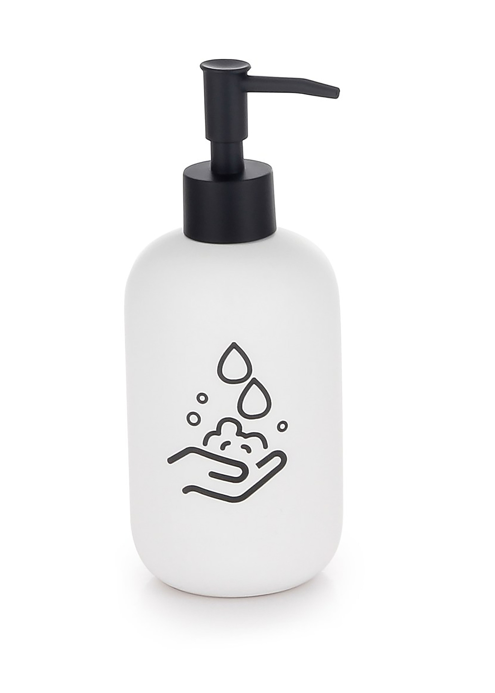 ITY INTERNATIONAL CERAMIC SOAP PUMP WITH DECAL