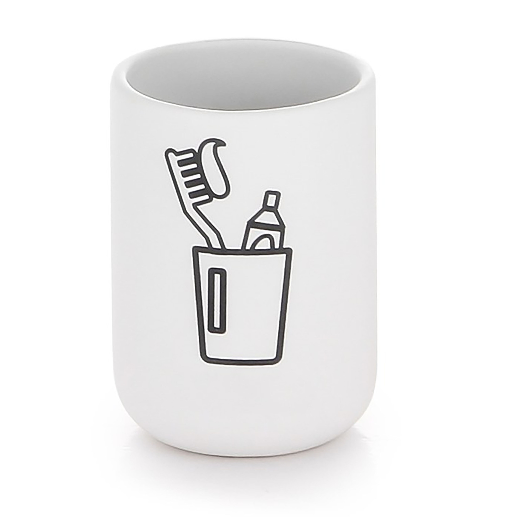 ITY INTERNATIONAL Ceramic Tumbler Cream Decal