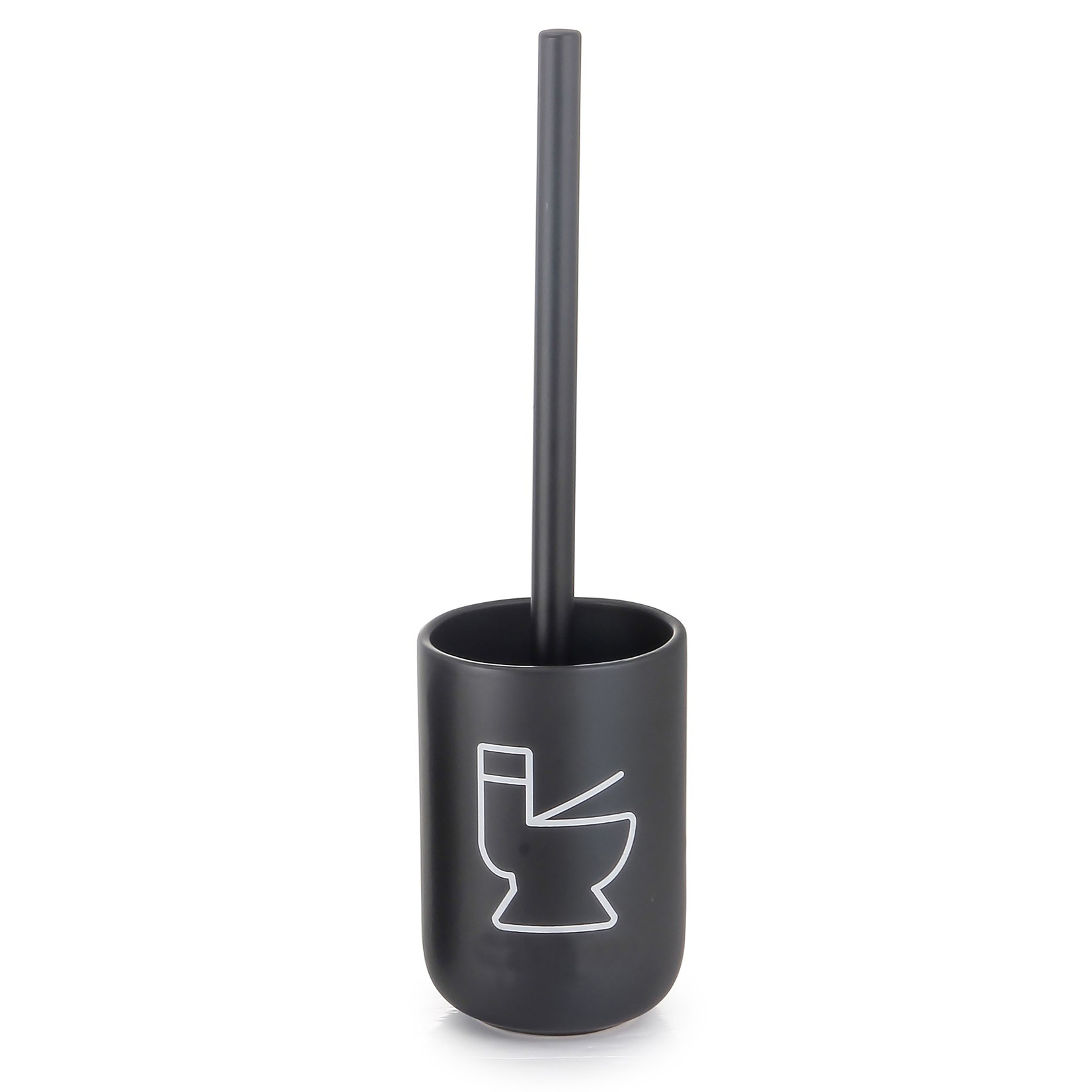 ITY INTERNATIONAL Brosse à Toilette en Céramique avec Decal