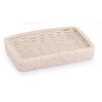 ITY INTERNATIONAL Beige Heavy Polyresin Soap Dish
