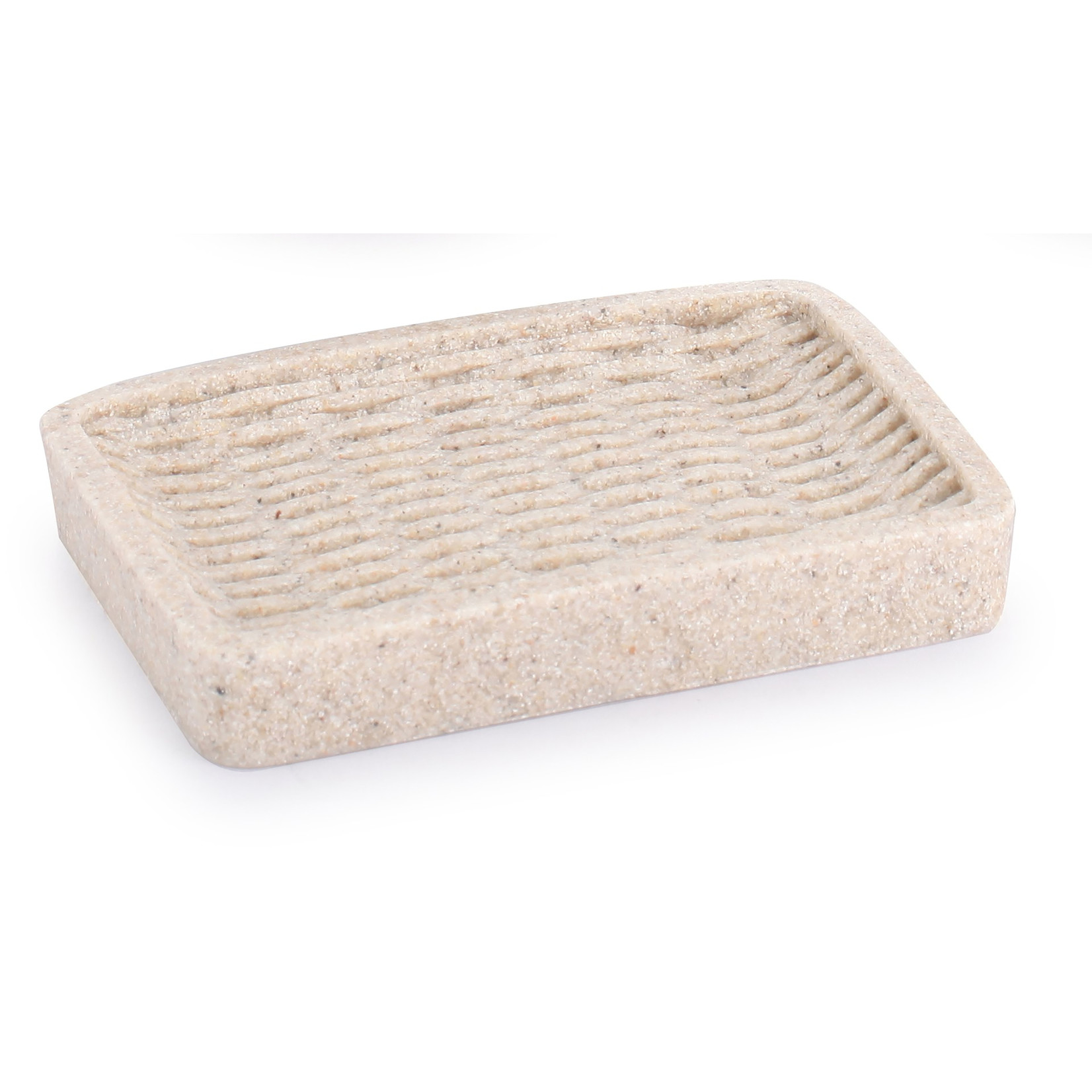 ITY INTERNATIONAL Beige Heavy Polyresin Soap Dish