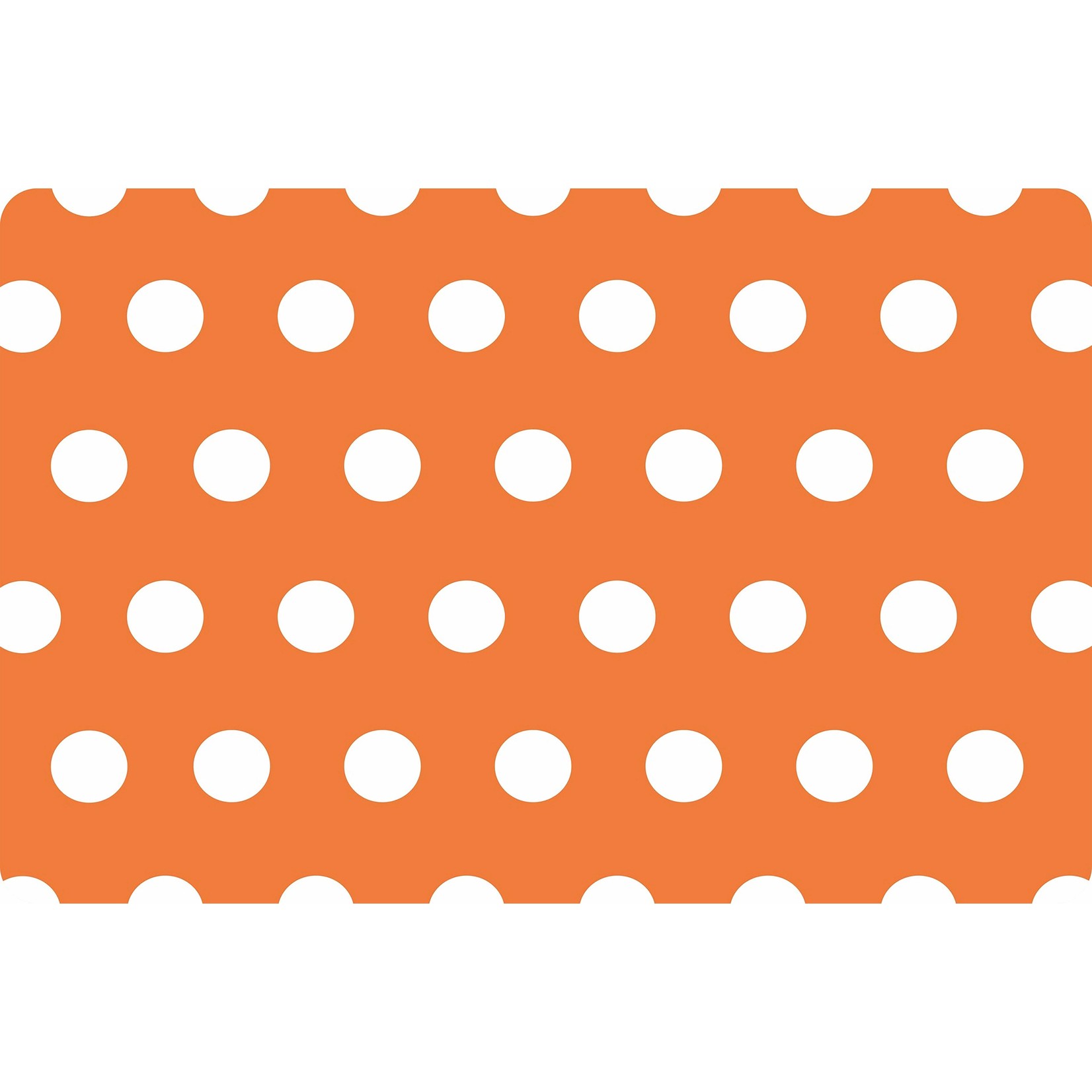 ITY INTERNATIONAL Napperon Orange en PVC Imprimé Motif à Petits Poids