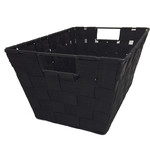 ITY INTERNATIONAL Large Black Single Nylon Storage Basket